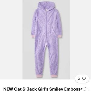 Cat & Jack Purple Kids One Piece Footie